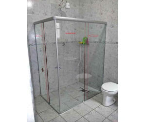 Box Incolor de Canto fornecido Veja na Descrição